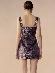 Leopardess Satin Dress