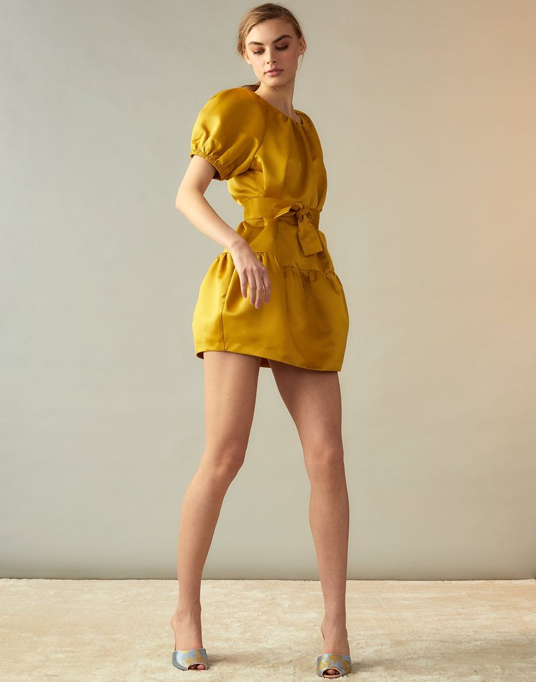 Luna Dress - Gold/Yellow