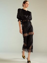 Lure Lace Blouse - Black