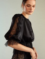 Lure Lace Blouse - Black