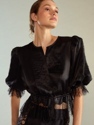 Lure Lace Blouse - Black