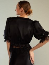 Lure Lace Blouse - Black