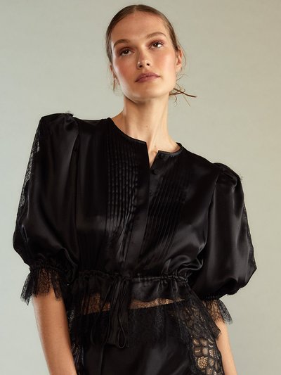 Cynthia Rowley Lure Lace Blouse - Black product