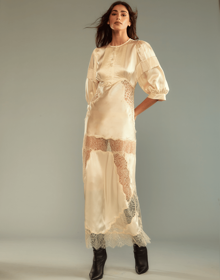 Lure Lace Dress - Ivory