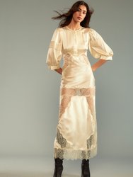 Lure Lace Dress - Ivory - Ivory