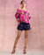 Malta Off Shoulder Blouse - Pink Floral