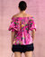 Malta Off Shoulder Blouse - Pink Floral