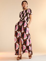 Mosaic Skirt - Pink Geo - Pink Geo
