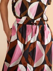Mosaic Skirt - Pink Geo