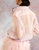 Organza Button Down Shirt - Light Pink