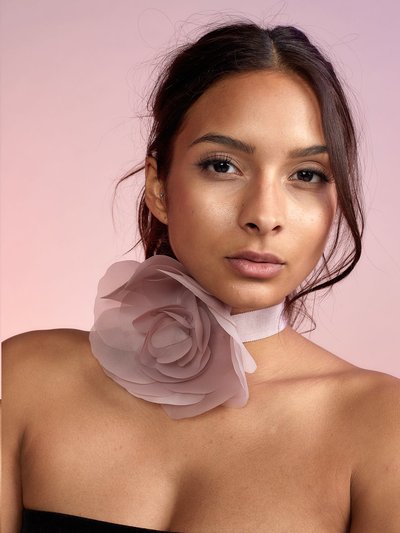 Cynthia Rowley Organza Flower Ties - Blush product