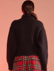 Plush Wool Sweater - Black