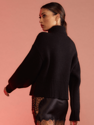 Plush Wool Sweater - Black