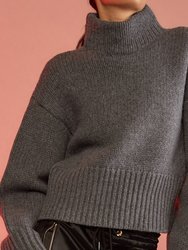 Plush Wool Sweater - Hgrey
