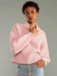 Plush Wool Sweater - Pink