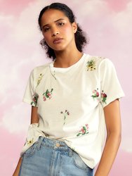 Printed T-Shirt - White Floral