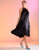 Salerno Silk Halter Dress - Black