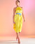 Salerno Silk Halter Dress - Yellow