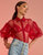 Sheer Bliss Blouse - Red