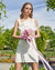 Sofia Organza Flower Dress - White