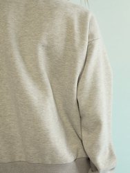 Sweatshirt Cardigan - Grey