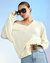 Talia V-Neck Sweater - Cream