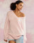 Talia V-Neck Sweater - Pink