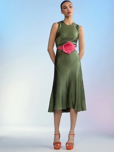 Cynthia Rowley The Silk Dress - Olive Green product