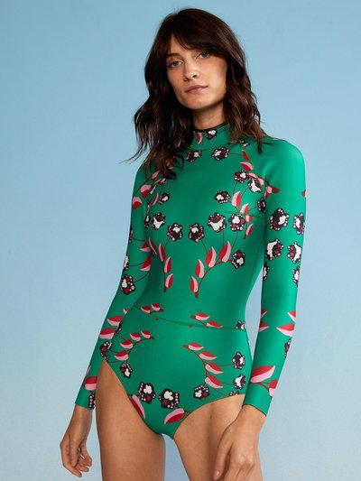 Cynthia Rowley Vine Floral High Cut Wetsuit product
