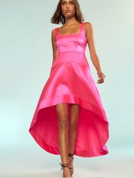 Violetta Dress - Hot Pink - Hot Pink
