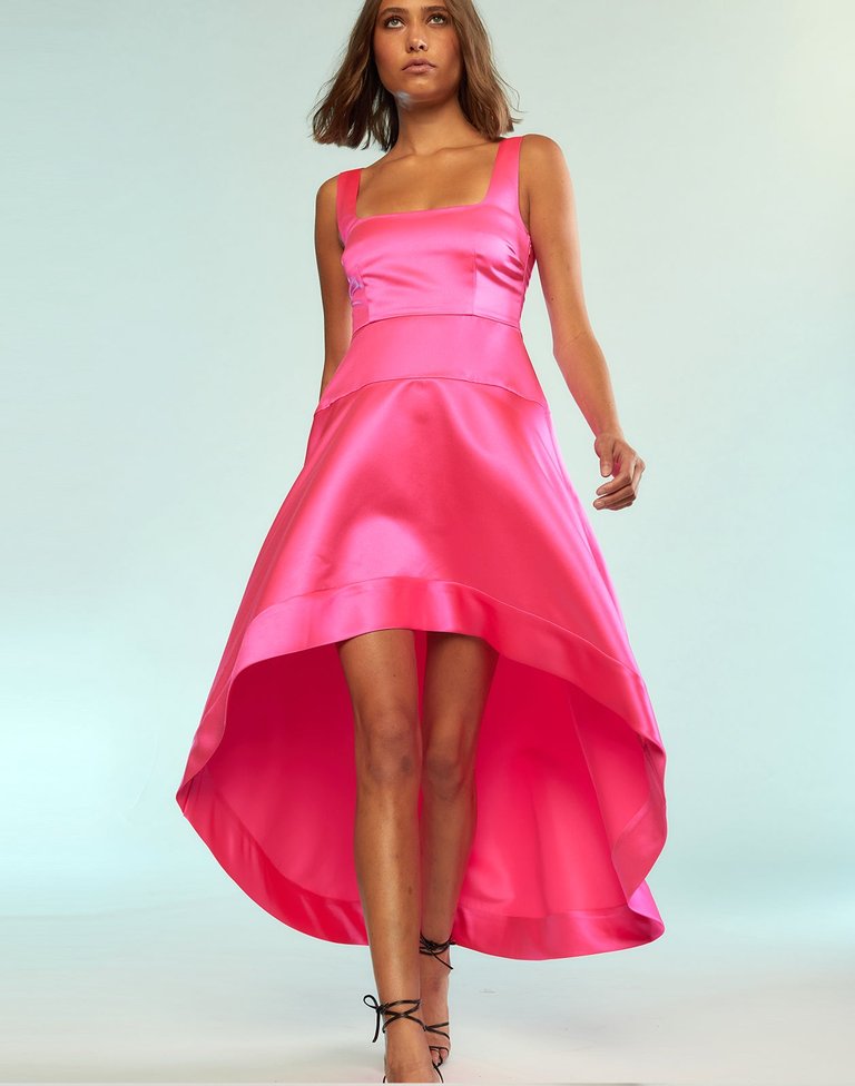 Violetta Dress - Hot Pink - Hot Pink