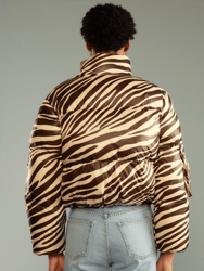 Zebra Down Puffer Jacket