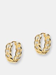 Cuban Link Hoops - Gold