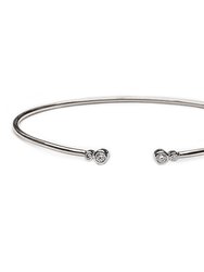 Double Bubble Cuff - Rhodium