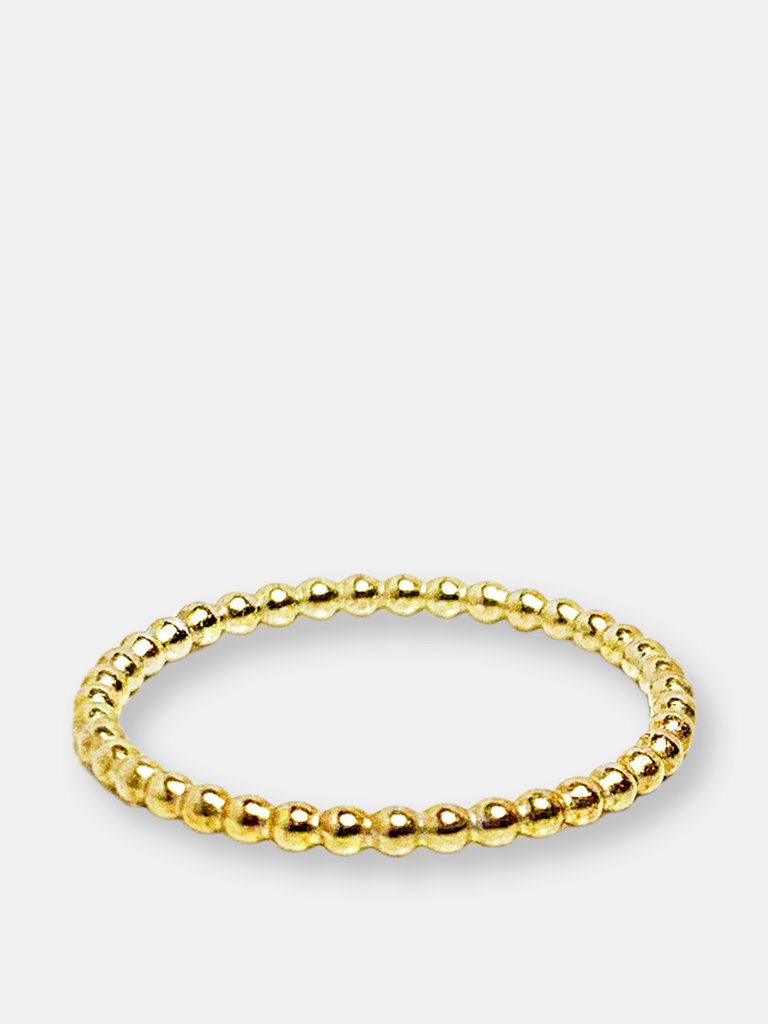 Gold Bead Ring - Gold