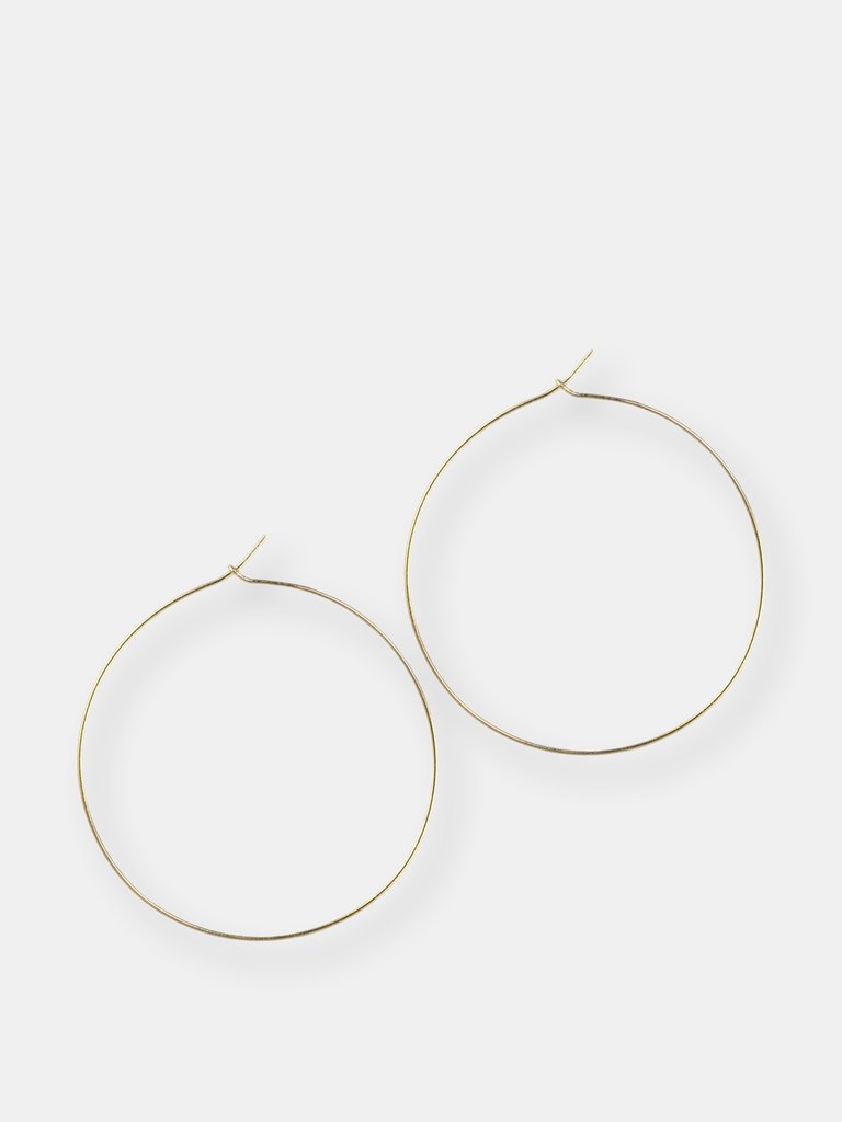 Gold Perfect Hoops - Gold