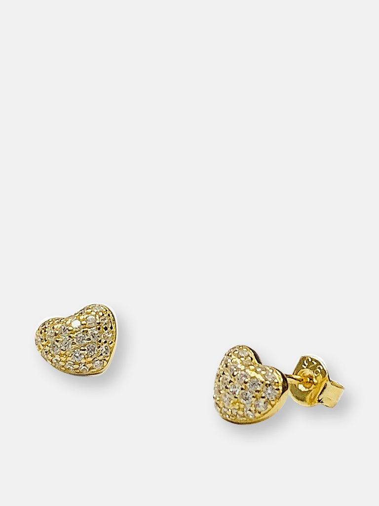 Heart Puff Studs