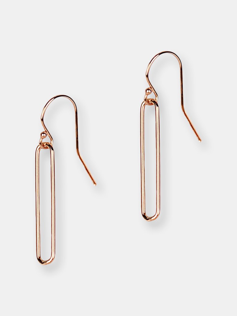 Longest Link Earrings - Rose Gold
