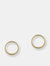Oh Ring Studs - Gold