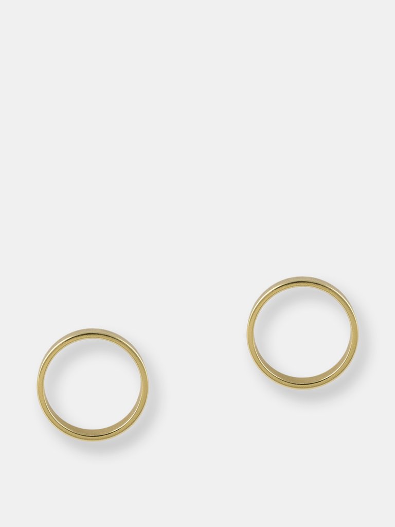 Oh Ring Studs - Gold