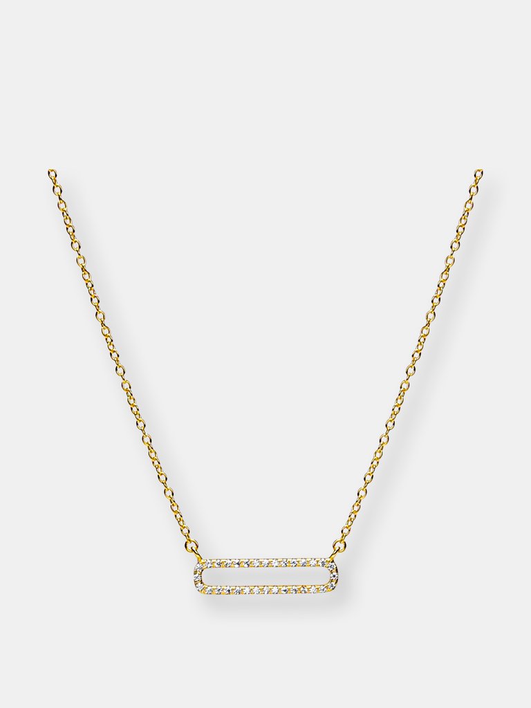 Open Bar Necklace - Gold