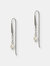 Pearl Arch Earrings - Silver