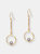 Pearl Pendulum Earrings - Gray