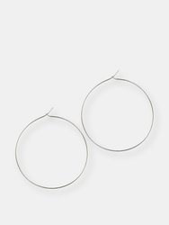 Silver Perfect Hoops - Silver