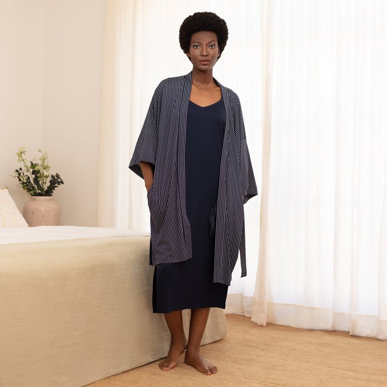 Kimono Robe Women Nattcool Sleep Tech™ - Fine lines