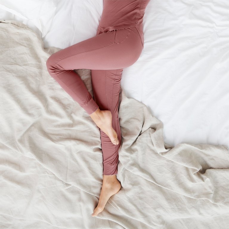 Sleep Pants Cuff Women Nattwell™ Sleep Tech - Sunrise Rose