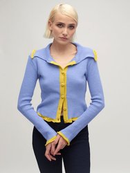 Cadet Knit Cardigan - Blue