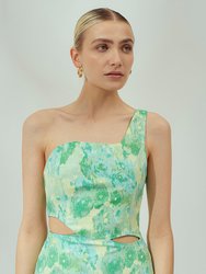 Calico Dress - Green