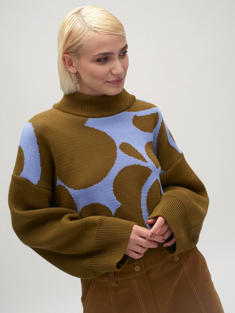 HARLOW knit sweater - Brown