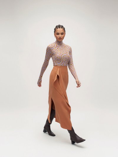 DAIGE Janice Midi Skirt - Caramel product